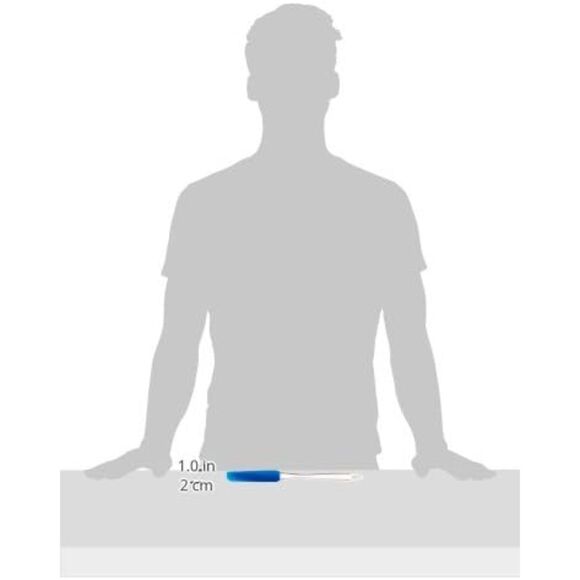 Norpro Silicone Jar/Icing Spatula, Blue, 10.5in/26.5cm, Narrow Spatula - Picture 4 of 4